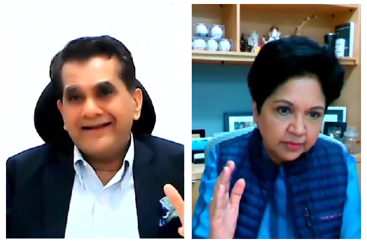 Amazon Smbhav: Indra Nooyi, Amitabh Kant discuss roles of government, entrepreneurs in economic growth