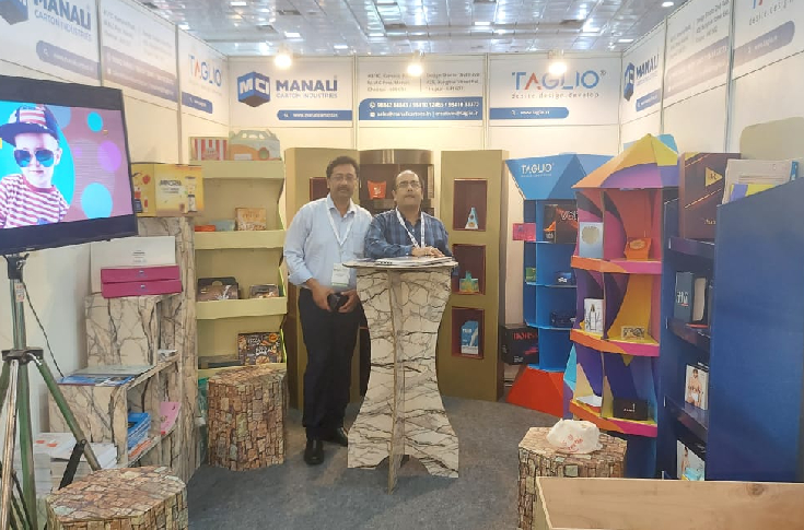 Manali Cartons showcase their products at Compack Expo