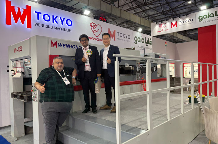 Ansapack finalises Wenhong's hot foil stamping, die-cutting machine at Pamex