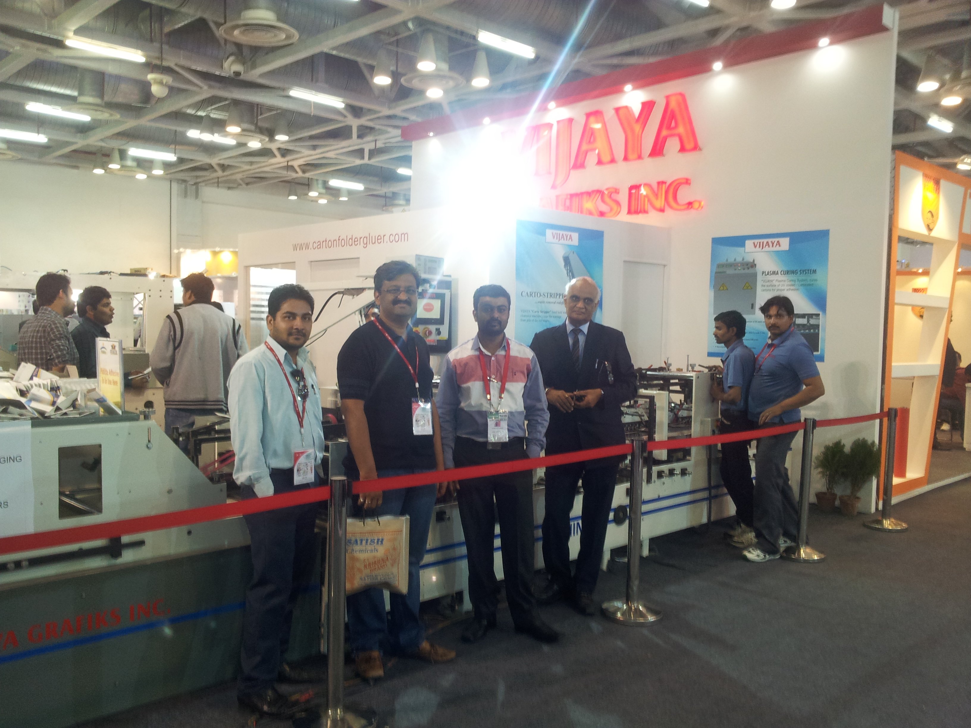 Vijaya launches carton window patching machine