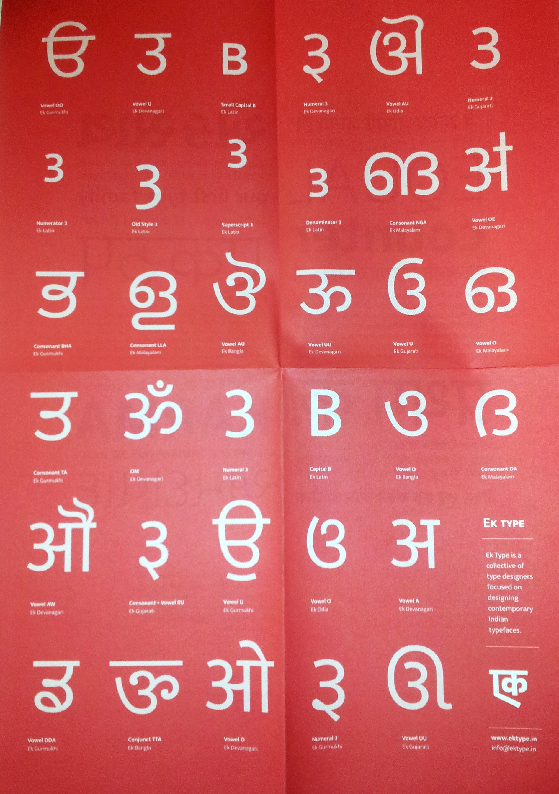 Ek Type foundry unveils Indic fonts