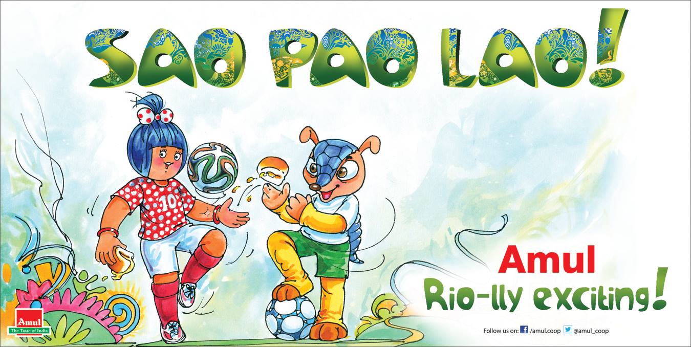 Amul print ads capture the essence of the beautiful game