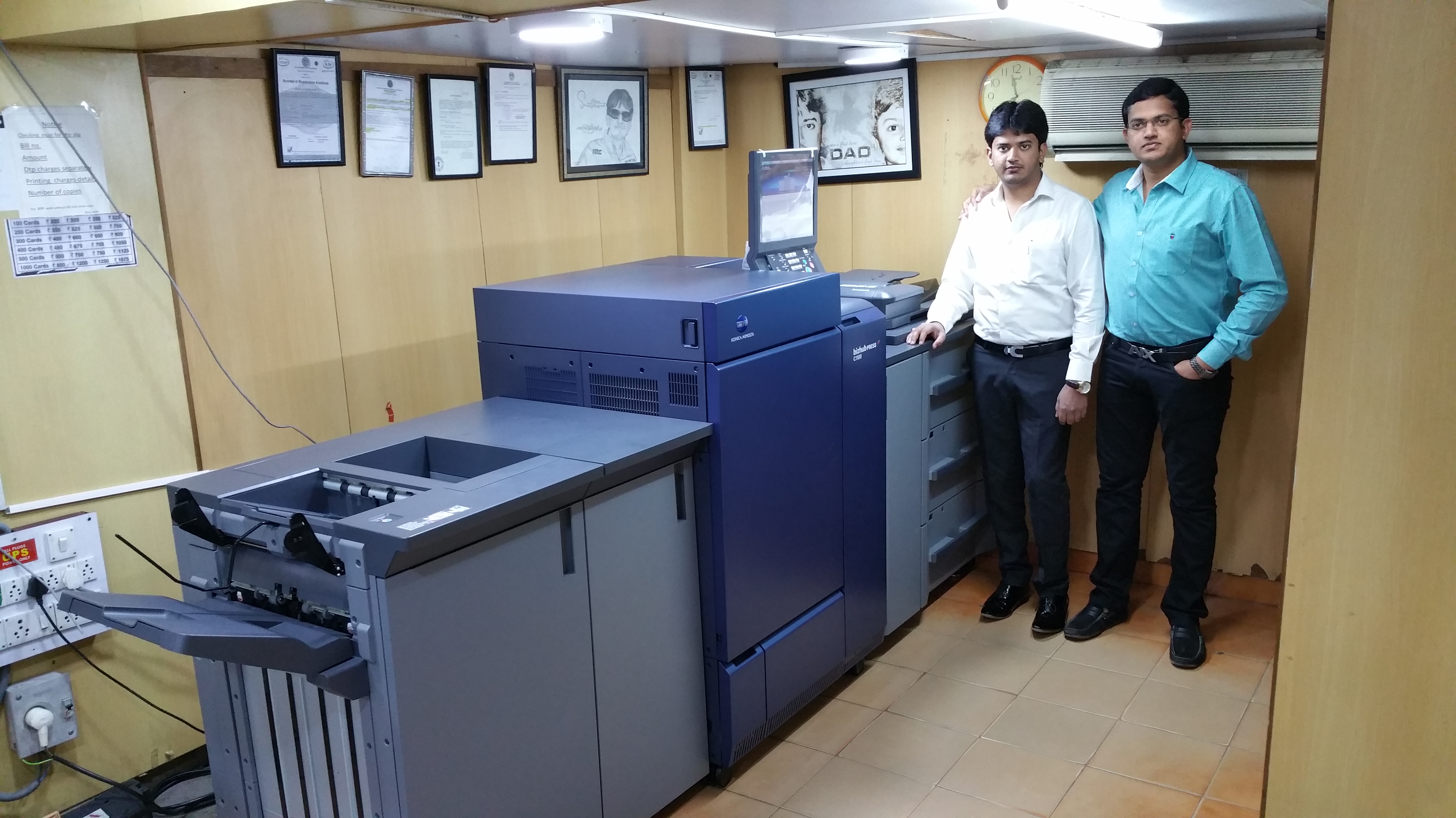 South India gets its first Konica Minolta C1100 machine