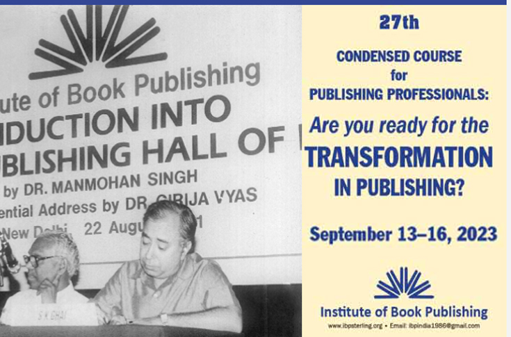 Course for publishing professionals on 13-16 September 