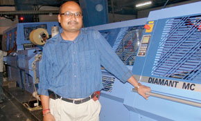 Senthil Kumar of Lovely Offset talks about the Diamant MC35, hardcase book binder from Muller Martini