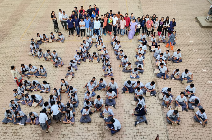 PVG students teach bag making at school workshops
