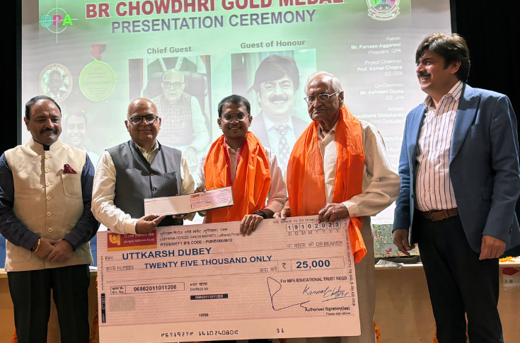 CUH student wins BR Chowdhri gold medal