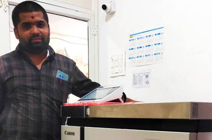 Sridevi Printers & Flex Printing flexes digital printing with Canon