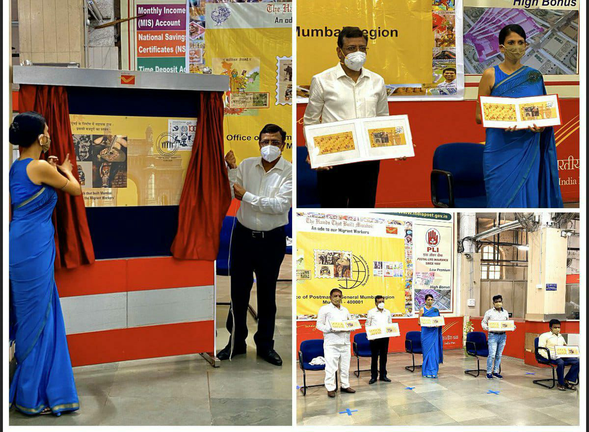 India Post dedicates special postal cover to hands that built Mumbai