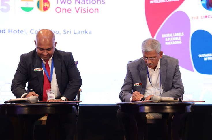 Mumbai Mudrak Sangh and Sri Lanka Association of Printers sign MoU