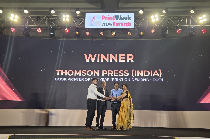 PrintWeek Awards 2025: Thomson Press (India) wins Book Printer of the Year (Print on Demand - POD)