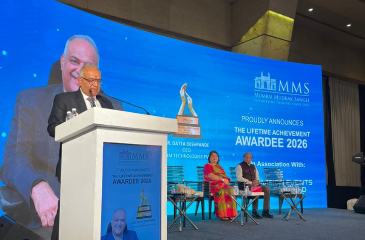 Datta Deshpande of Pratham honoured with MMS Lifetime Achievement Award