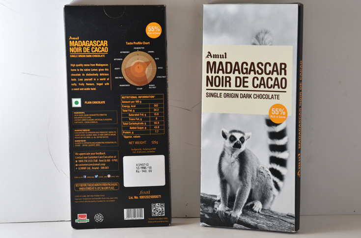 Private View: Amul Madagascar Noir De Cacao dark chocolate
