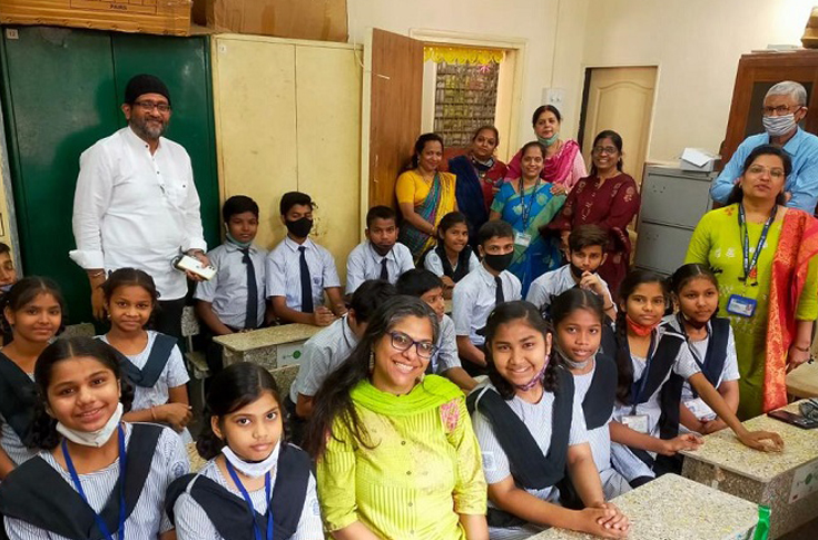 Mumbai school gets desks made of recycled cartons 