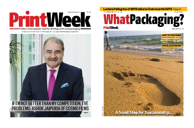Focus on sustainability in the April issue of PrintWeek, WhatPackaging? 