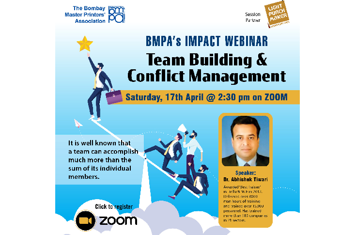 BMPA’s webinar tomorrow to focus on team building and conflict management