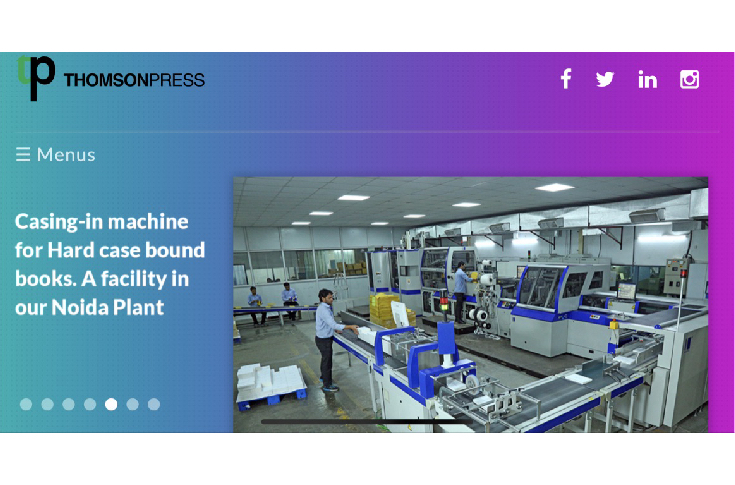 Thomson Press launches new website