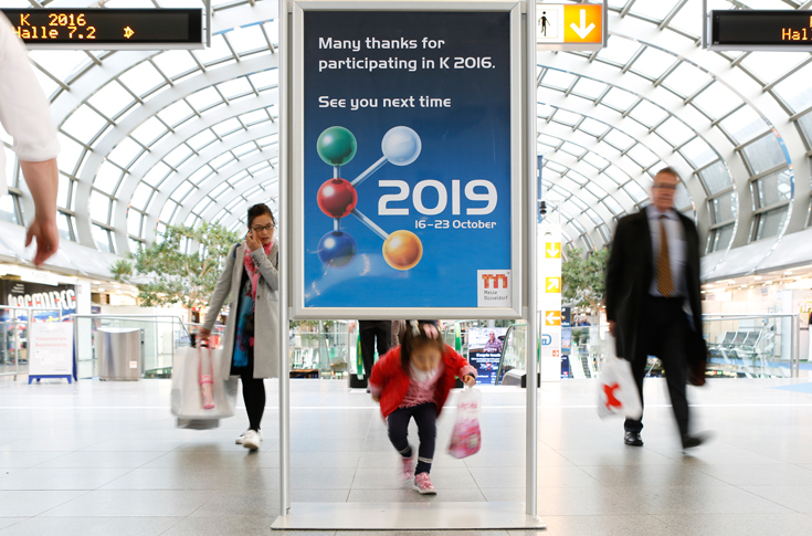 K 2019 show in October, fully booked with 3,000 exhibitors