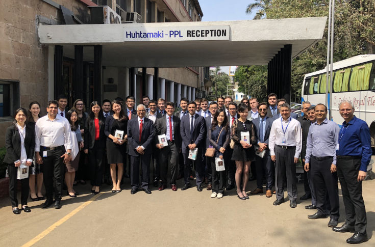 Yale University students tour Huhtamaki PPL’s Thane plant