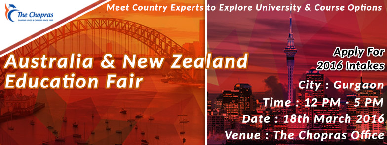 The Chopras is Organizing Education Fairs for Australia & New Zealand Universities