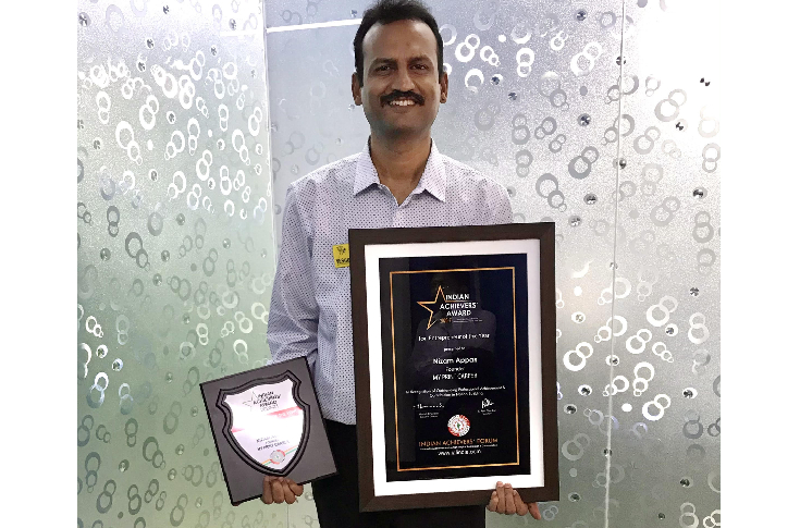 Nizamappas receives Entrepreneur of the year award