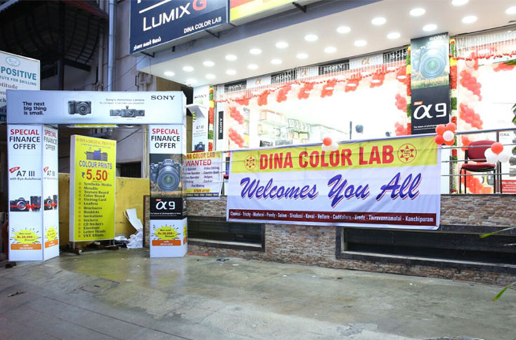 Dina Color's 18th commercial print shop in Coimbatore
