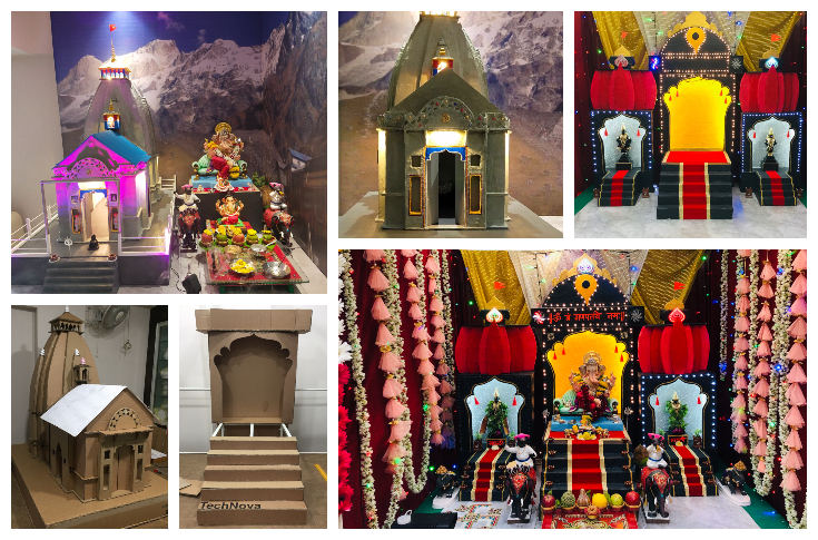 Temples carved out from TechNova boxes