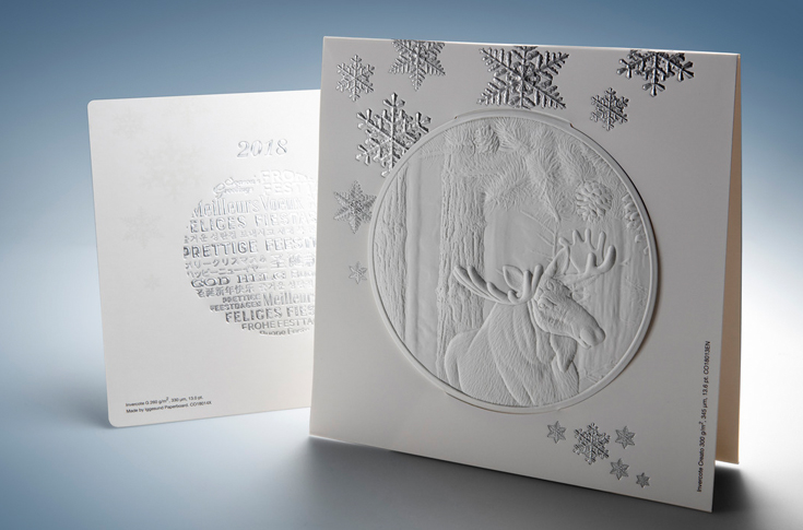 Iggesund's greeting card: a special on art and craft of embossing