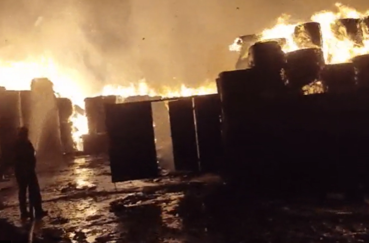 Fire guts Bhagwati Paper Mill in Kaladera