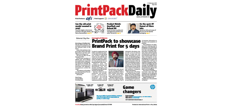 PrintWeek to produce daily newspaper at PrintPack 2017