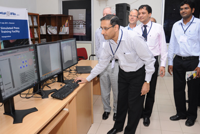 K Balaji inaugurates Sinapse simulators at WAN-IFRA South Asia training centre