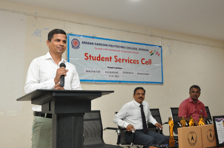 Sivakasi institute hosts Prabakar talk about innovative packaging