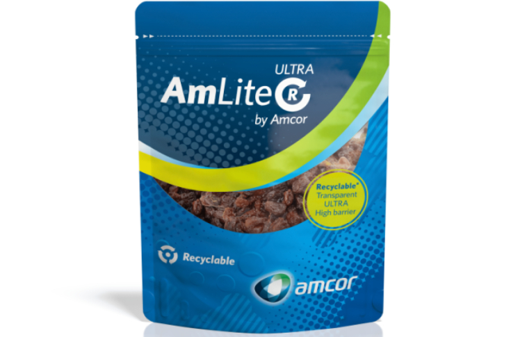 Amcor’s new AmLite laminate promises to reduce a pack’s carbon footprint by 64%