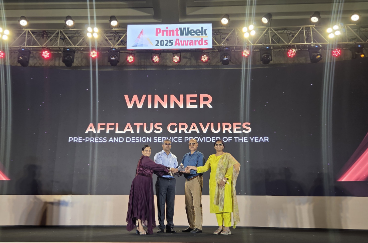 PrintWeek India 2025: Afflatus Gravures wins Pre-Press and Design Service Provider of the Year
