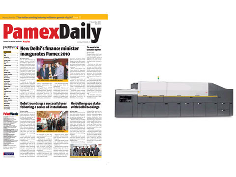 PamexDaily to be printed on Kodak Nexpress at the Delhi exhibition