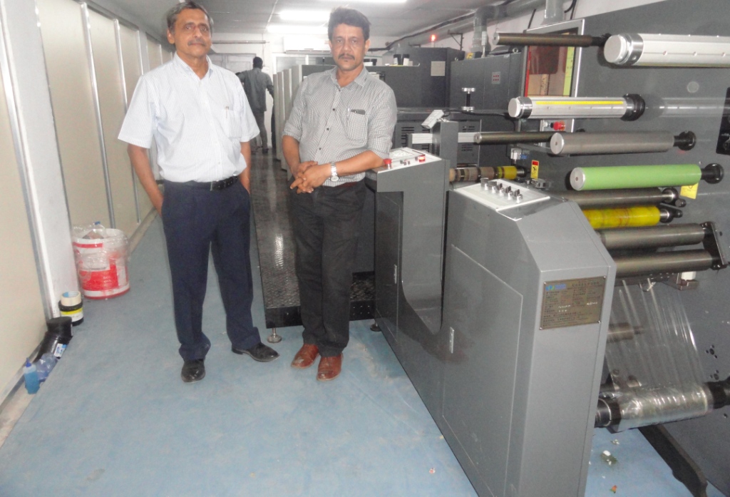 Rachna Print and Pack install Wan Jie offset intermittent label press