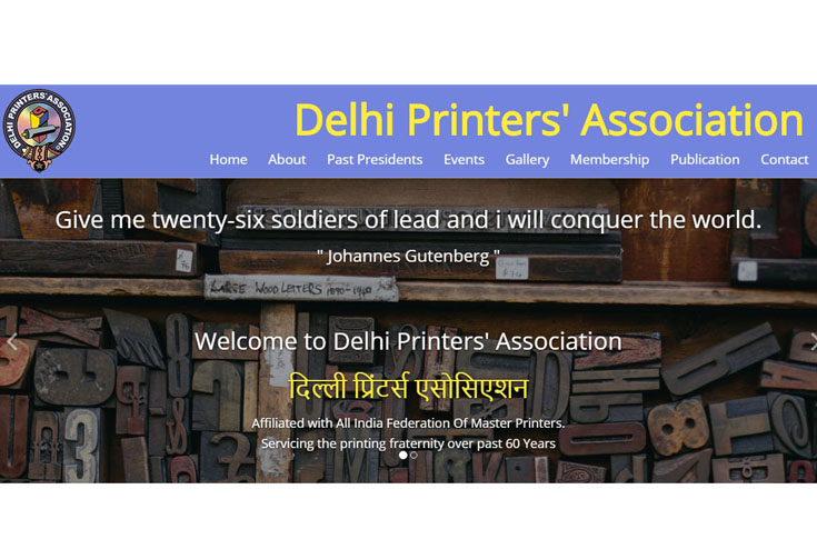 Delhi Printers’ Association launches its website