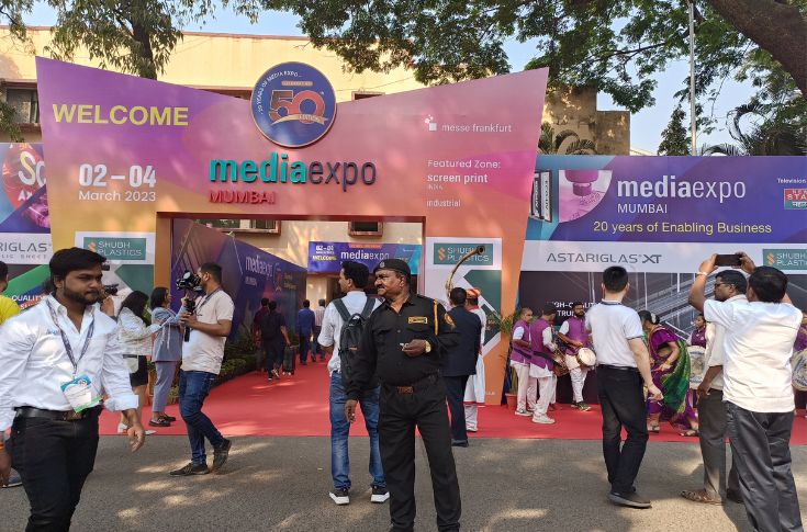 Busy first day at Media Expo in Mumbai
