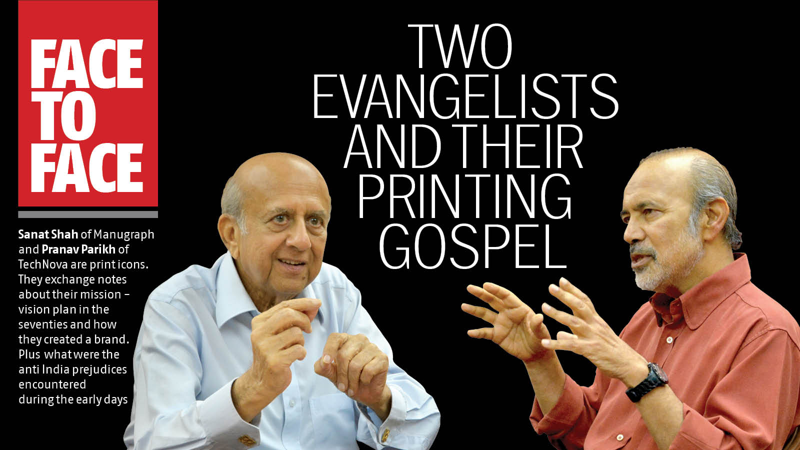 Two evangelists and their printing gospel