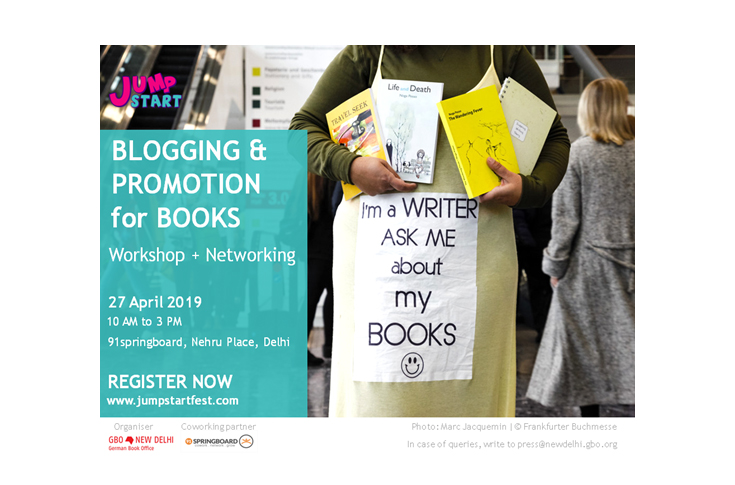 Workshop on blogging and promotion for books on 27 April