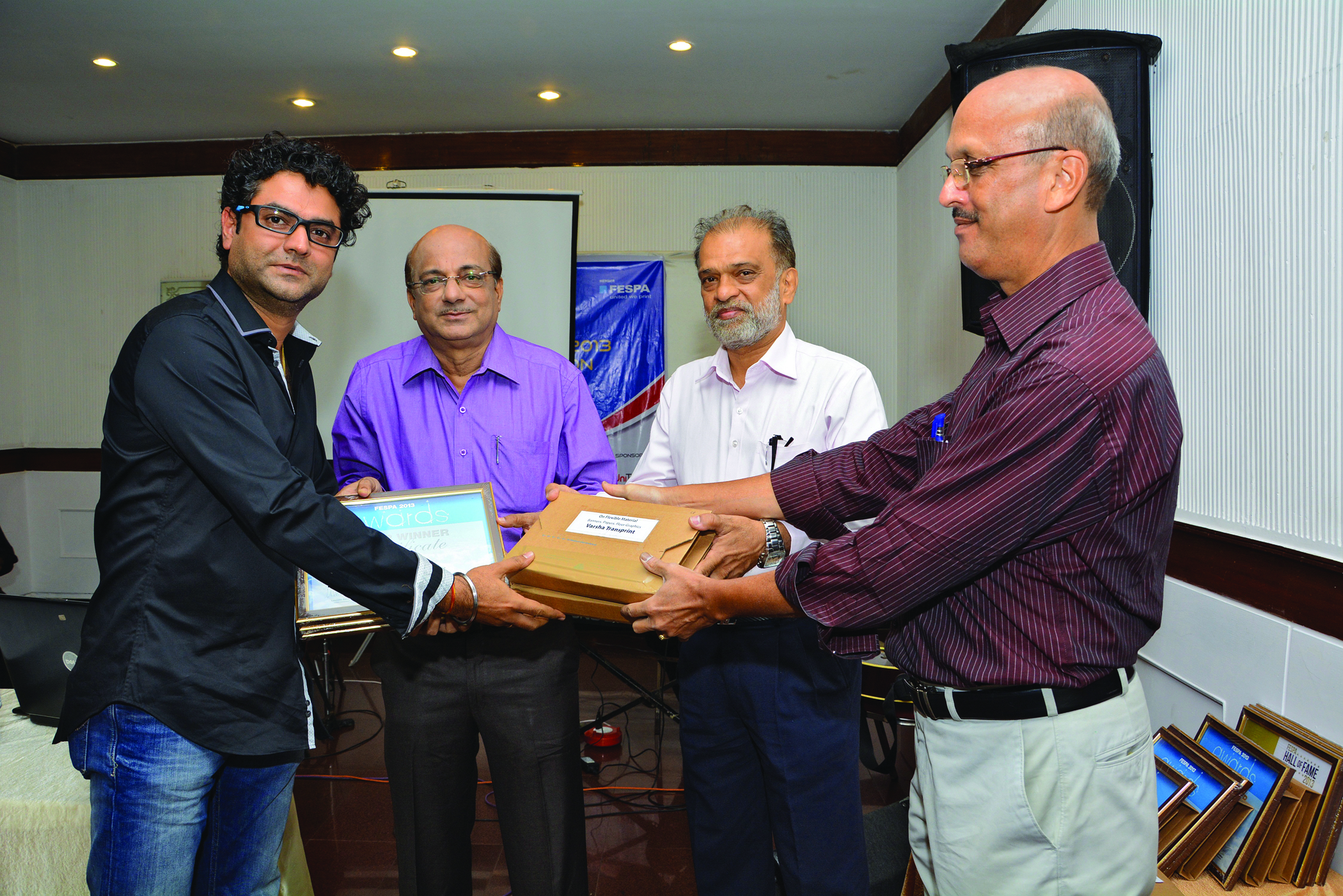 SPAI felicitates the Winners of FESPA 2013 Awards and Hall of Fame inductees