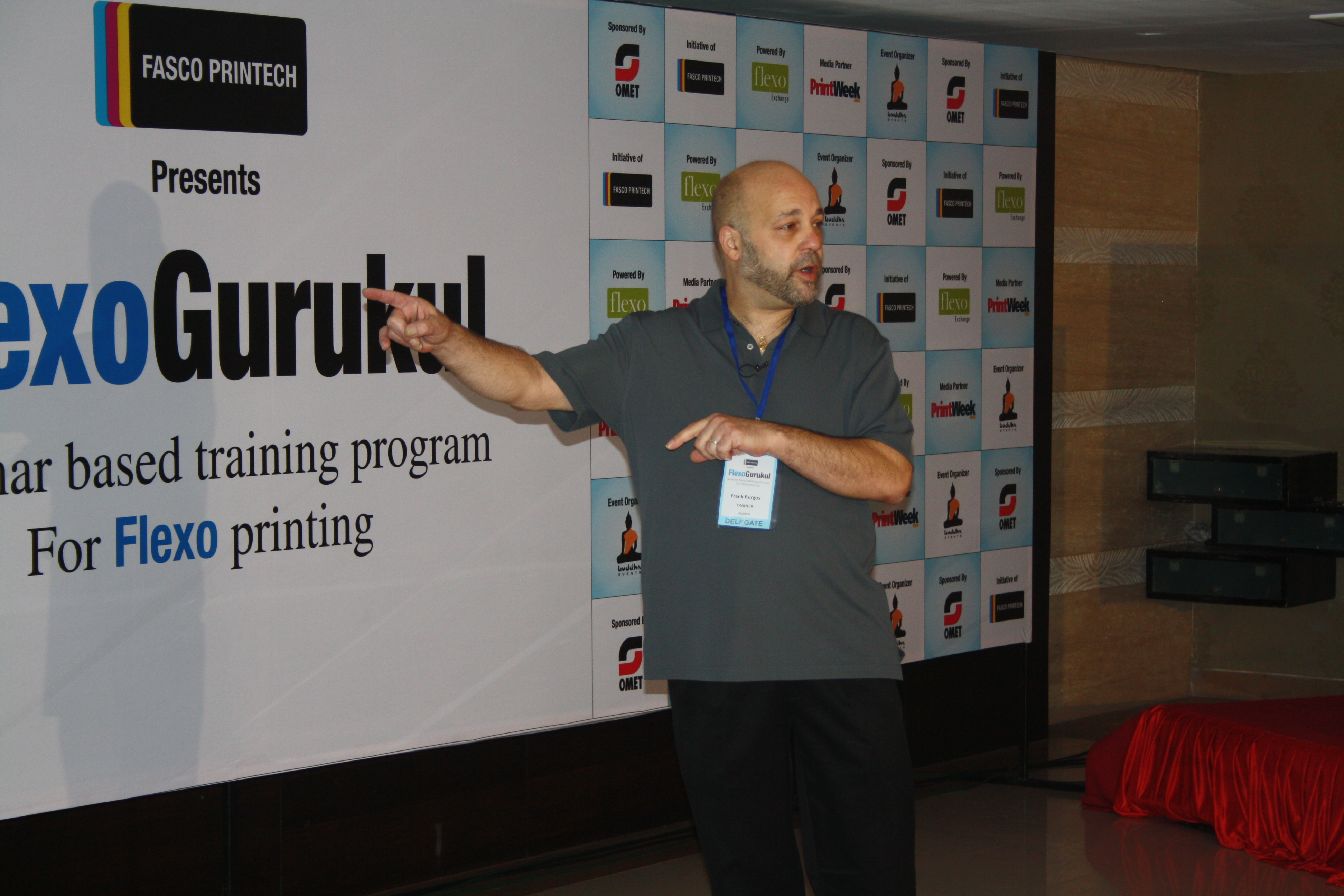 Frank Burgos' lessons in flexo printing at Flexo Gurukul