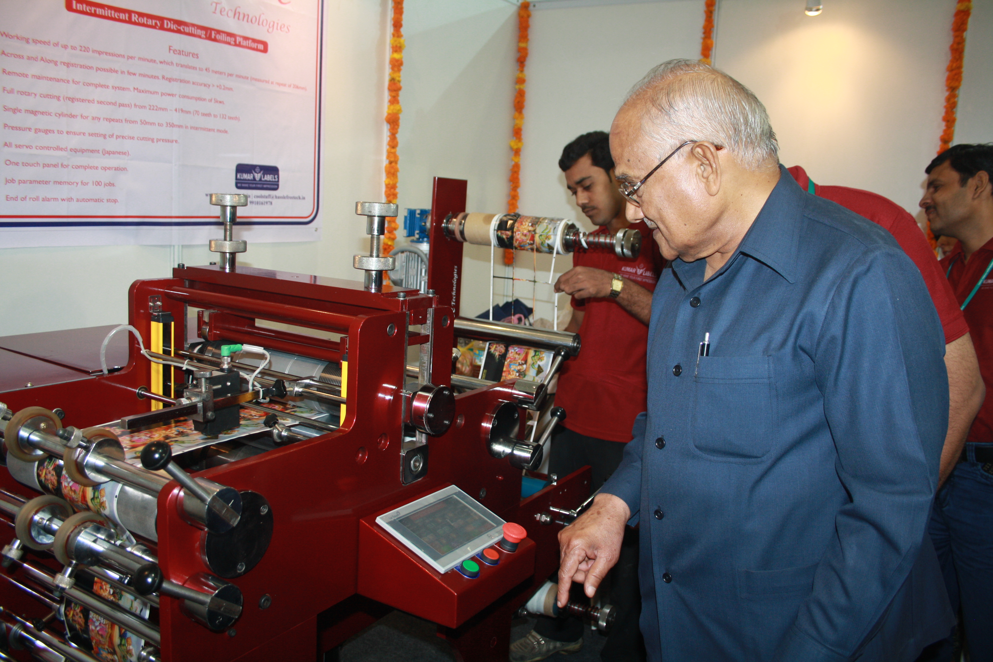 Kumar Labels launches rotary die-cutting machine at Labelexpo India