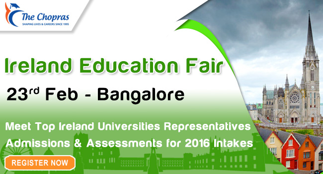 Ireland Education Fair in Bangalore invites you All