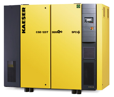Kaeser Compressors display its new fluid-cooled compressors