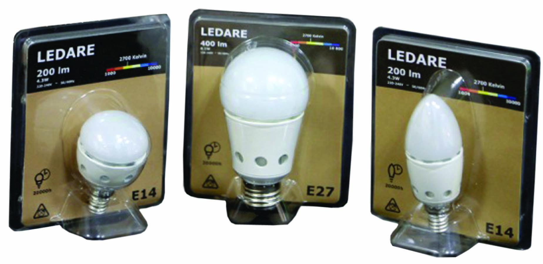 Ledare clamshell packs