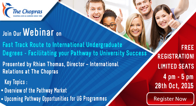 Webinar on “Fast Track Route to International Undergraduate Degrees”