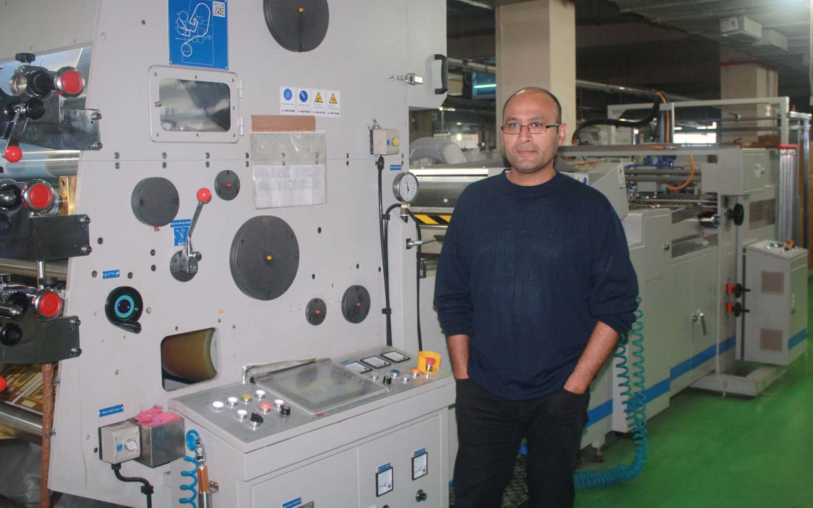 Wen Chyuan at Premier Packaging in Greater Noida