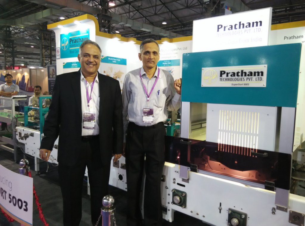 Pratham’s Supersort carton inspection machine on display