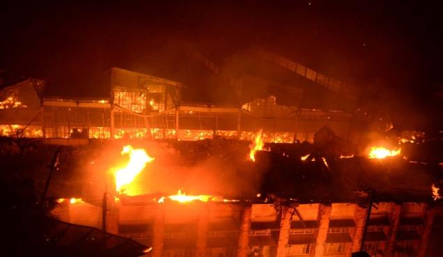 Fire engulfs the Government Printing Press in Chennai